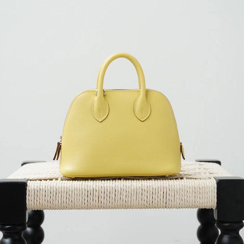 Gaoding Handmade Wax Thread Sheepskin Bowling Ball Mini 2025 New Eve Leather Shell Bag Shoulder Cross Shoulder