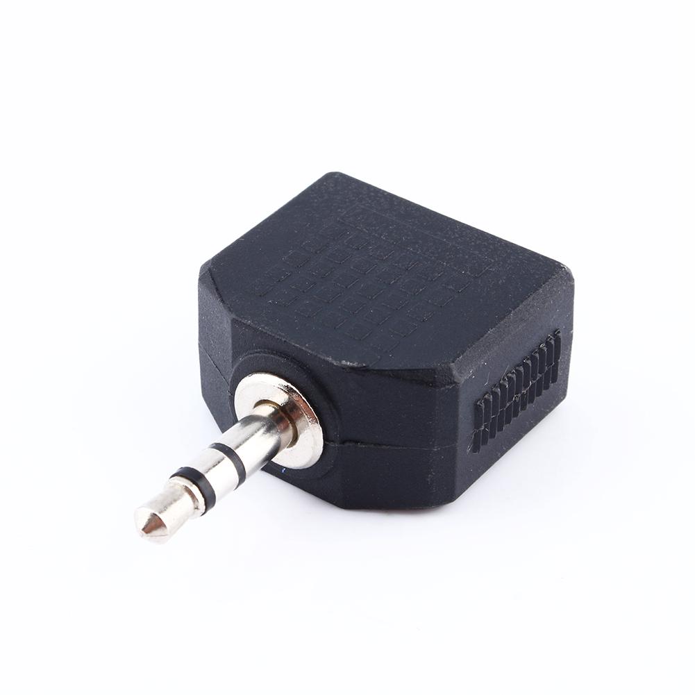 New 1X3.5mm Audio Plug Headphone Earphone 1 To 2 Earbuds Double Adapter Splitter