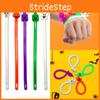Cross-border Best-selling Halloween Wacky Tpr Soft Rubber Stress Relief Noodle Hand Bracelet Elastic Rope Toy Witch Purple 10.5g