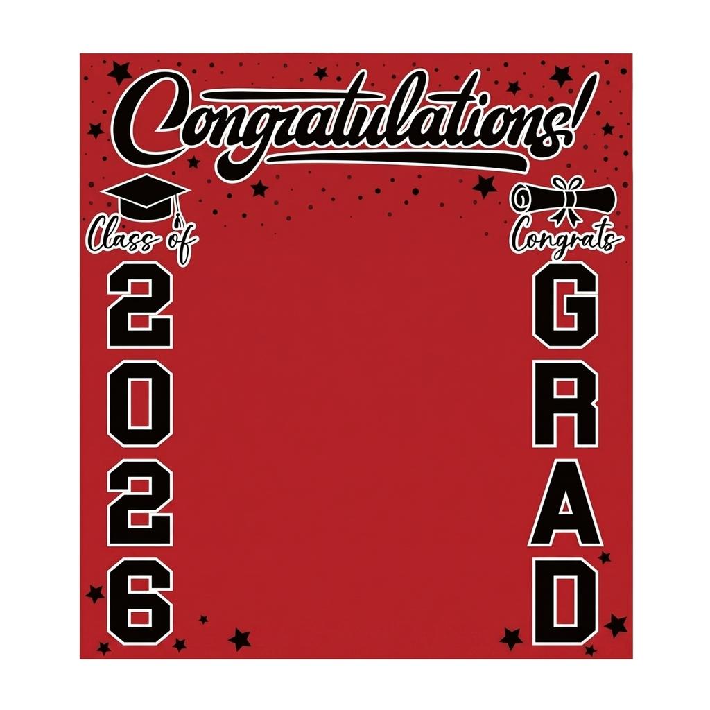 200220cm2026 Graduation Party Background Cloth Banner Graduation Party Photography Props Banner Hanging Cloth
