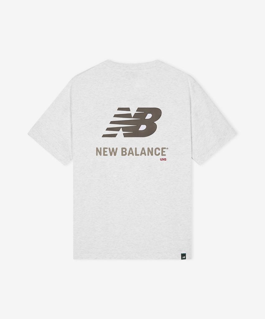 Nyuballanseu Nbneg21433 / Uni Essential Big Logo Short Sleeve T-Shirt (Light Gray)