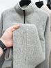 Winter 2025 Herren Plus Samt Halbreißverschluss Hoodie: Modischer, lässiger, warmer Pullover mit Stehkragen