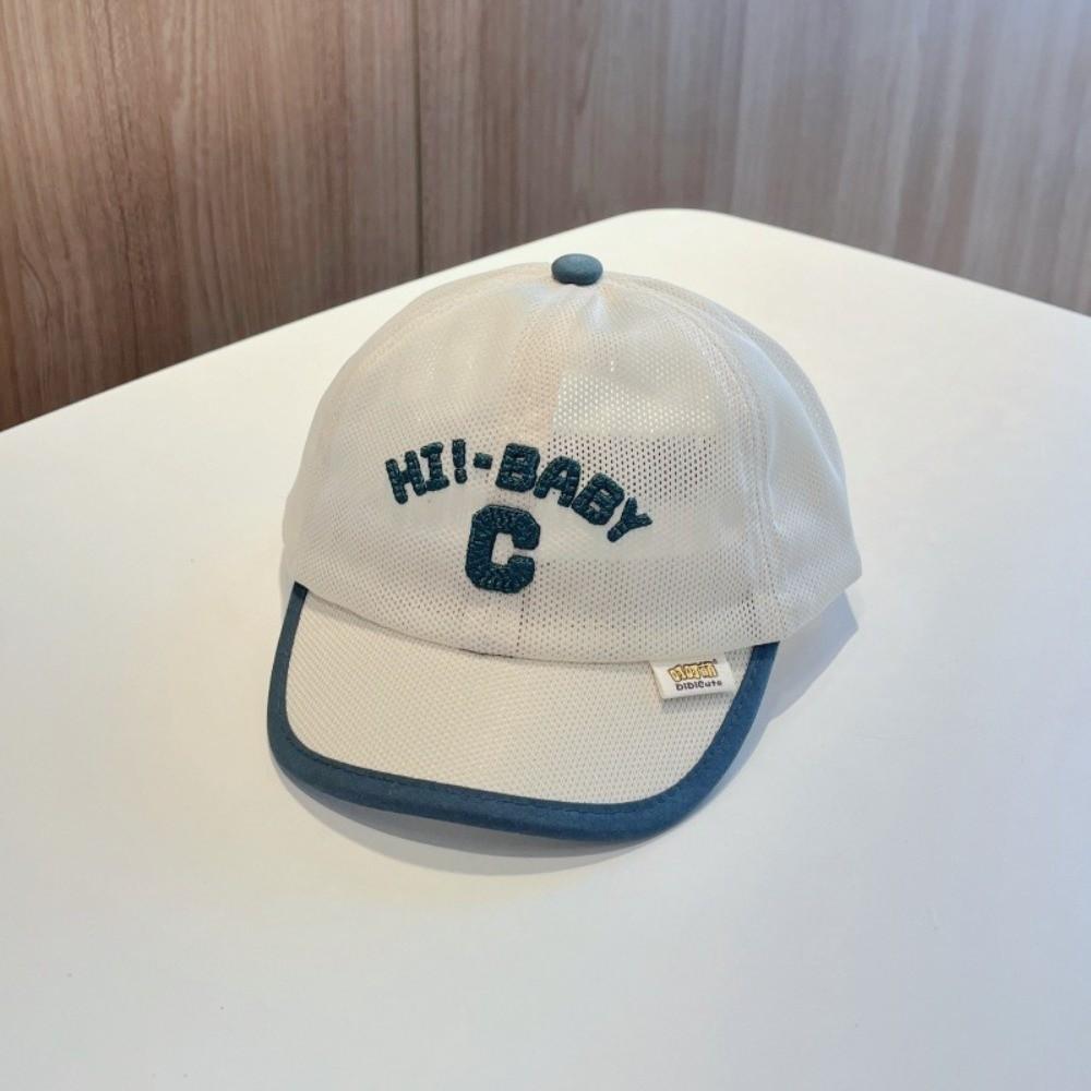 Letter C Baby Baseball Cap Summer Sports Visot Cap Ins Children Peaked Hat Outdoor
