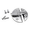 Marine Grade Stainless Steel Door Latches 180 Degree Rotating Knob with Push Button Closure for Boats & Storage Solution