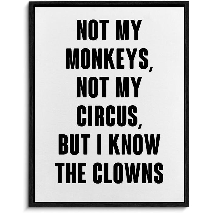 Funny Office Framed Canvas Wall Art Panic at the Desk-O Poster Print Wall Decor Mental Health Minimalist Painting Home Office Bedroom Decoration