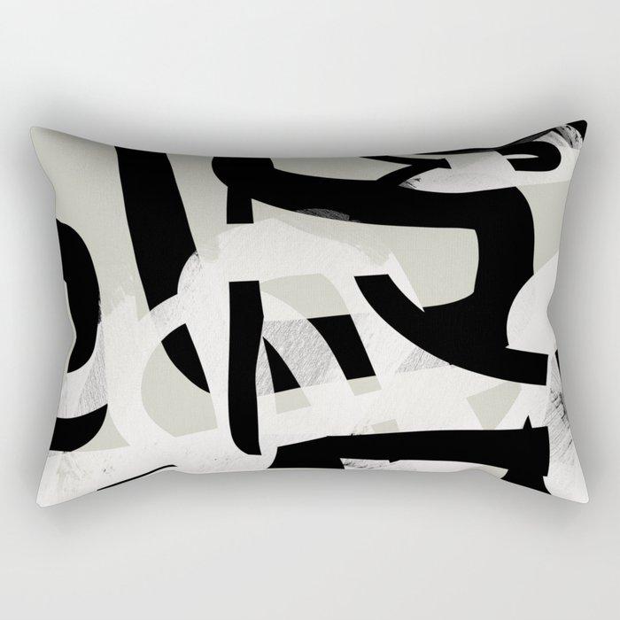 Sofa Kissenbezug Dekoration Heim Wurf Kissen Nordisch Schwarz Abstrakt Kreativ Geometrisches Muster