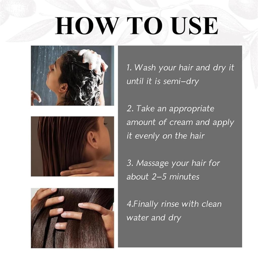 Crème protéinée nourrissante de luxe pour cheveux Amino, après-shampooing hydratant pour les cheveux Amino, masque capillaire réparateur 500 ml, crème capillaire