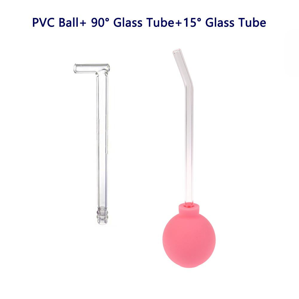 Tonsil Stone Cleaning Kit with 15°+90° Curved Glass Tube and Manual Suction Ball Easily Removes Stubborn Stones
