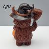 Weather Resistant Courtyard Ornaments Halloween Highland Cow Figurine, Wizard Broom & Bat Wing Pumpkin Durable Resin Crafts for Holiday Ornament,