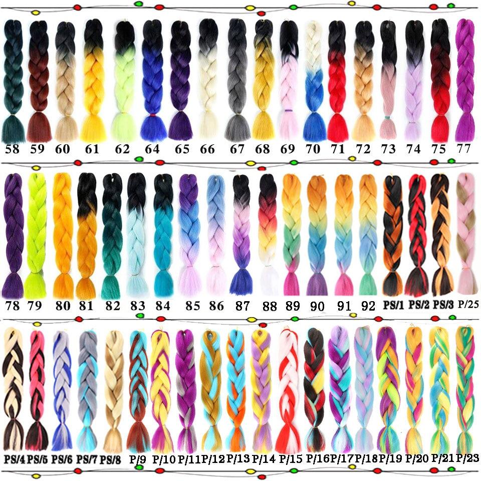 LUPU 60CM Synthetic Hair Extension Big Braid Braid Long Gradient Pink pPurple Blonde Party Wig Hair Extension Braid