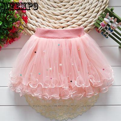 Girls Gauze Skirt Spring and Autumn Fashion All Match Pompous Skirt Princess Dance Skirt