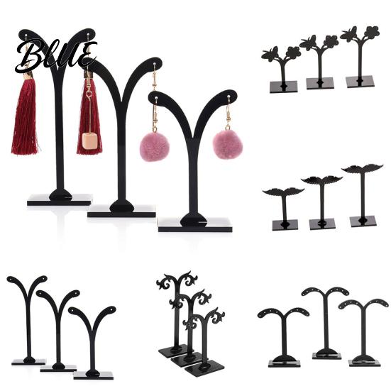 3Pcs Crotch Earring Ear Studs Jewelry Rack Display Stand Storage Hanger Holder