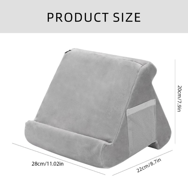 Reading Pillow Triangular Tablet Cushion Holder for Digital Readers Smartphones and Tablets Ergonomic Design