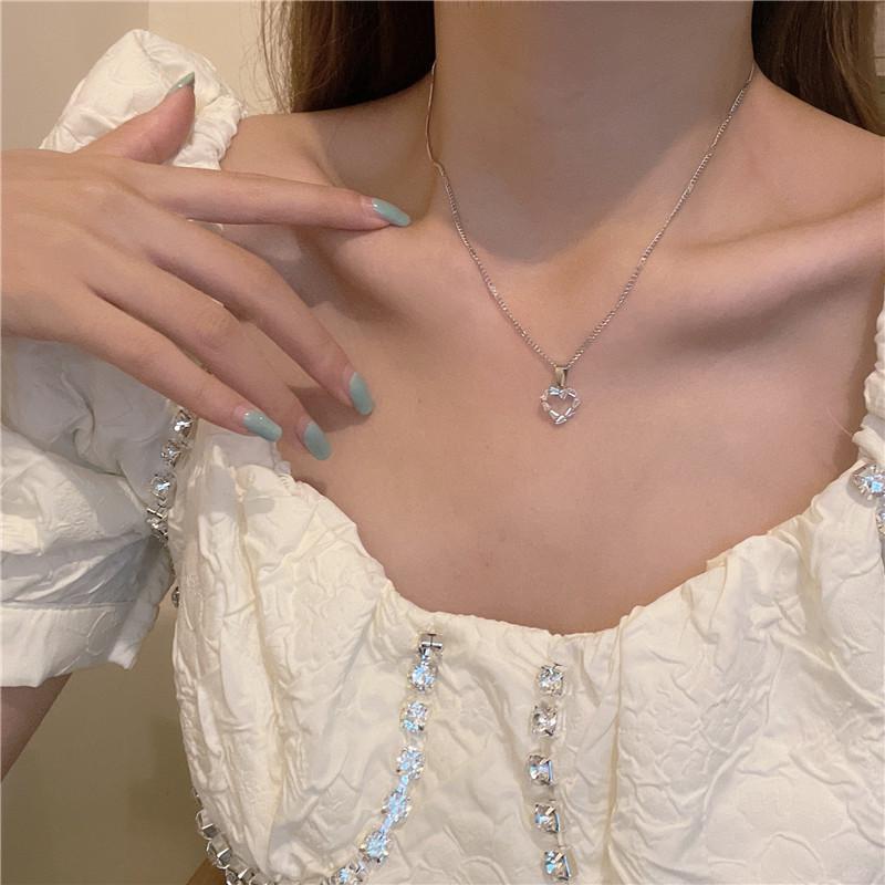 Luxuriöse Zirkon Schlüsselbeinkette - Japanisches & Koreanisches Design