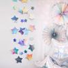 Wedding Star Garland - 4m Banner, Five-Pointed Star Ornaments, Ideal for Birthdays, Parties, and New Year Decorations