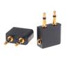 2/5PCS 3.5mm Plug Adaptor Jack Audio Headphone Converter Adapter Headset Connector 3.5mm for Airline Airplane Travel EarphoneGood Product