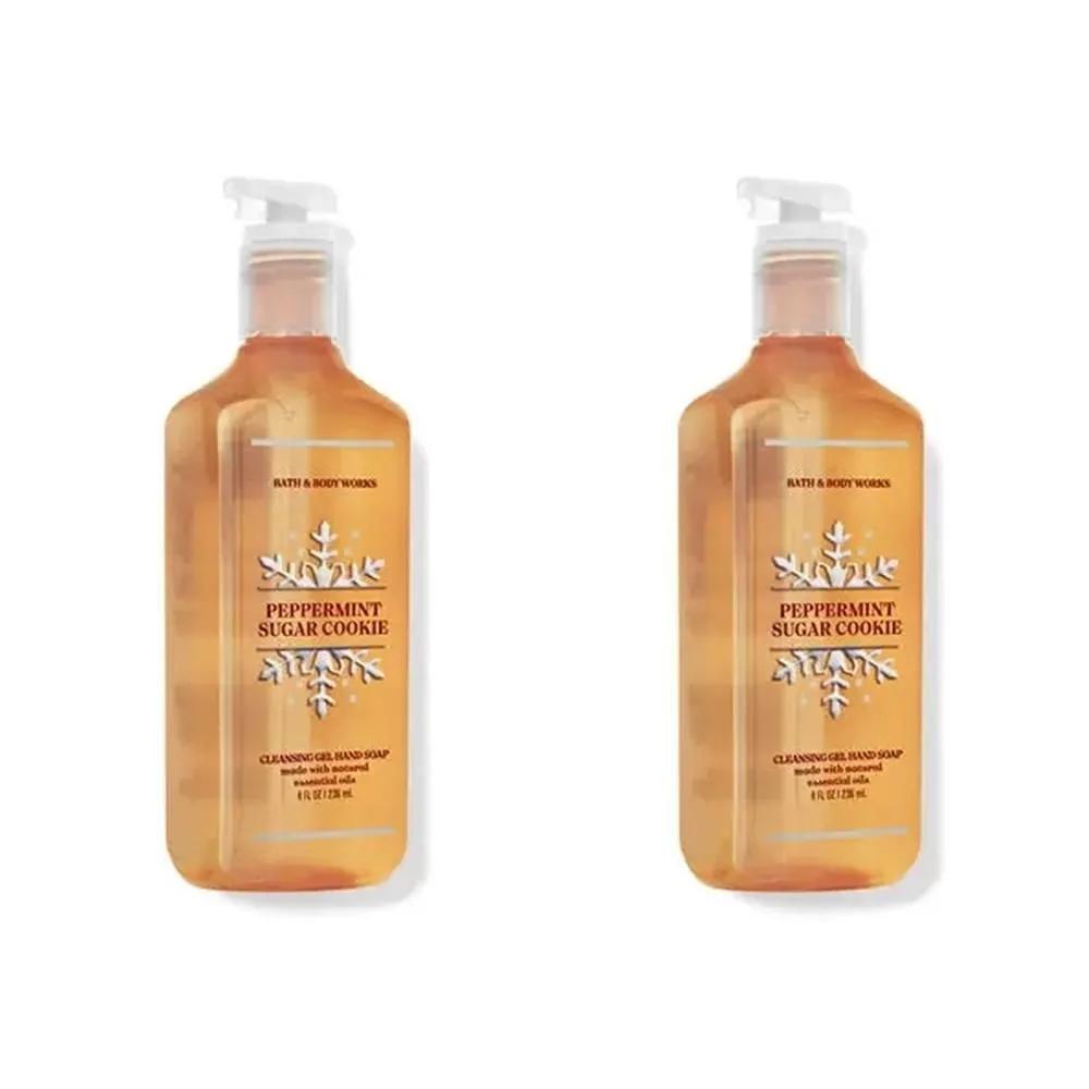 BBW Bath & Body Works 236 мл 2 шт. ПЕРЕЧНАЯ МЯТА САХАРНОЕ ПЕЧЕНЬЕ Очищающий гель