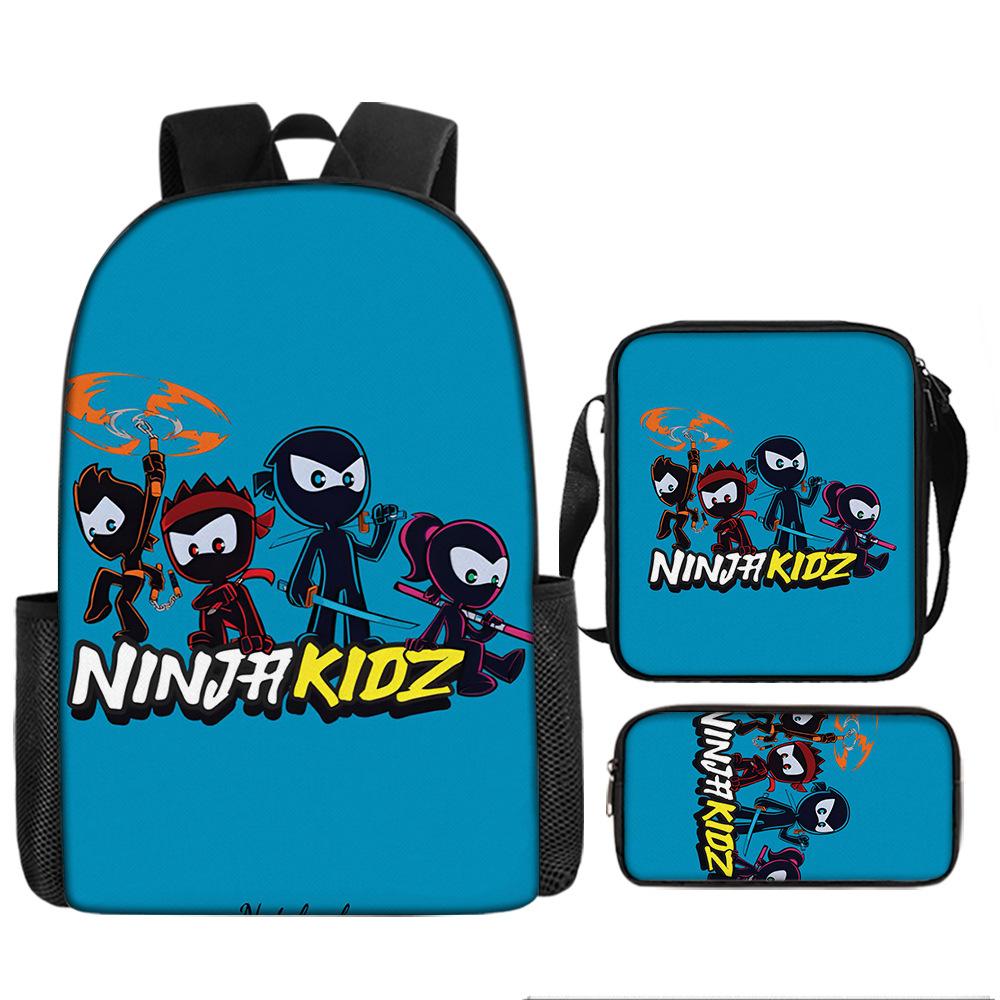 Backpack NINJA KIDZ Pencil Bag Shoulder Bag Backpack Large Capacity Travel Bag Best Gift for Boys and Girls