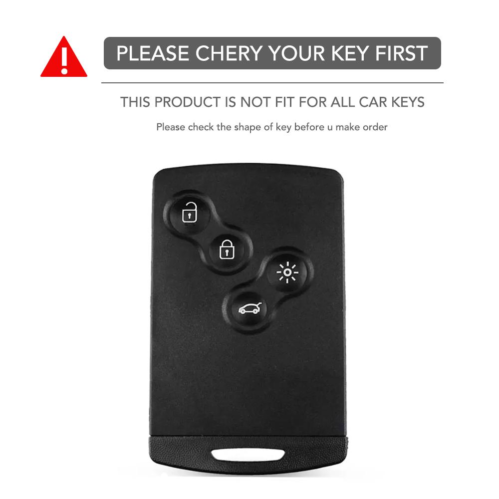 Zinc Alloy Car Key Cover Shell Fob For Renault Kadjar Captur Clio Megane 2 3 4 Rs Koleos Logan Scenic Duster