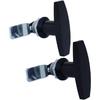 2Pcs T Handle Lock Cam Lock Swing Knob for Drawer Cabinet Door Lock Electrical Panel Door Latches Keyless Locking Device Black