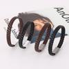 Trendy Unisex Leather Bracelet with Magnetic Clasp - Handcrafted Simple Design