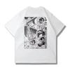 One Piece Nico Robin Manga Split Print Oversized Anime Streetwear Women And Men T-Shirt