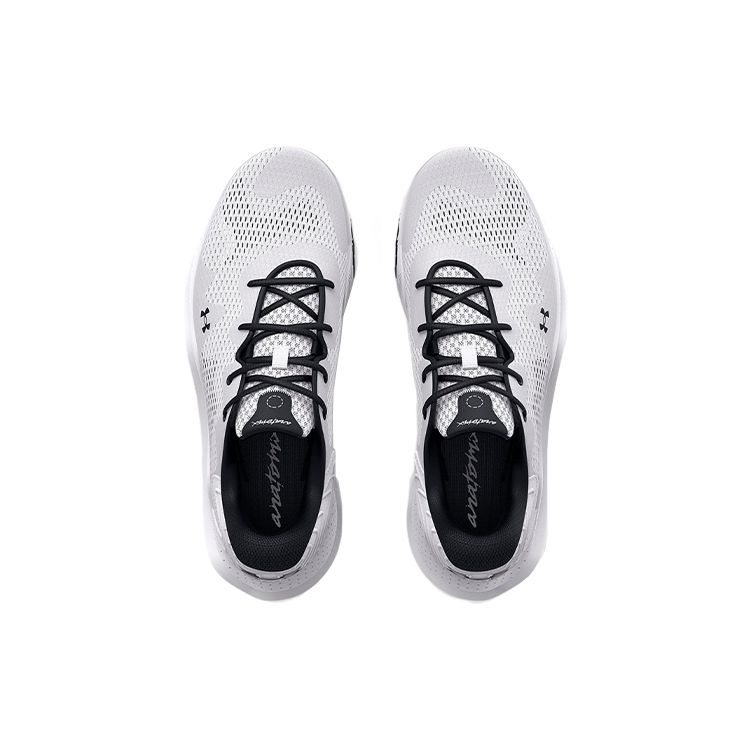 Under Armour Spawn 4 Basketball Shoes White Black Men 3024971-102