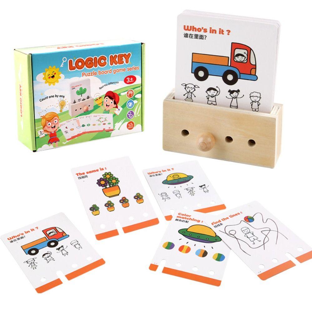 Montessori Logic Key Thinking Training Matching Game Key Thinking Puzzle Toy Birthday Gifts