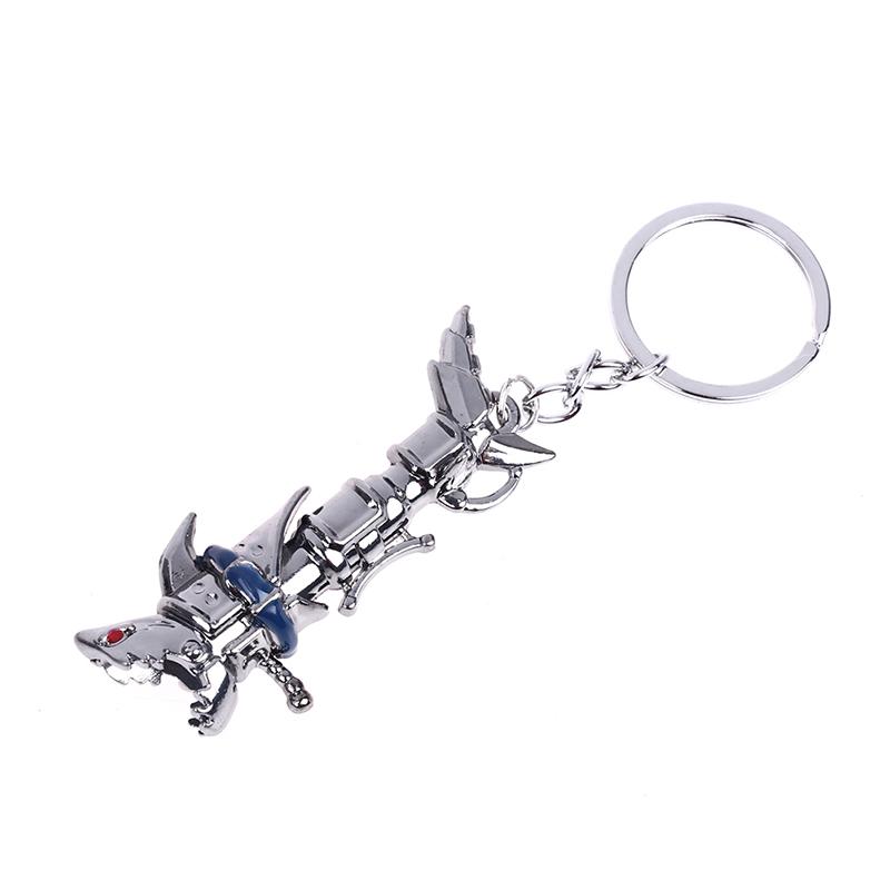League Of Legendes Jinx Canon Porte-clés Anneaux de clés en métal Pour Cadeau Porte-clés
