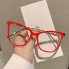 Women Cat Eye Glasses  New in Trendy Oversized Blue Light Blocking Eyewear Stylish Brand Non-prescription Eyeglasses