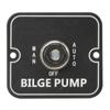Bilge Pump Control Switch Aluminum Lighted Automatic Off Manual Panel Switch for Boat Marine 12 24V