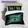 Hibernian FC Bedrucktes 3-teiliges Bettwäsche-Set Atmungsaktiver Bettbezug mit Kissenbezügen Dekorative Bettwäsche für Schlafzimmer Zuhause