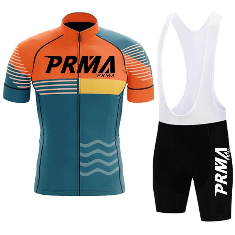 Summer Cycling Jersey, Short-sleeve Set, Men's Overalls, Road Cycling Race Uniform