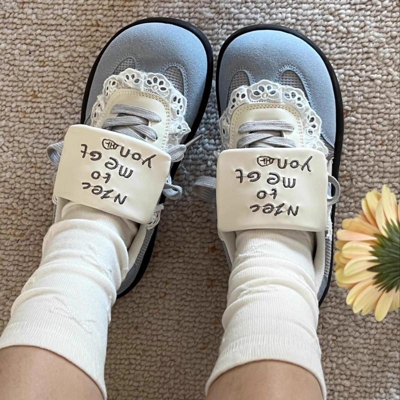 Fashion 2025 Dopamine Puff Sneakers Women Retro Sporty Casual Platform Shoes Colorful Comfortable Student Versatile Training Sneakers