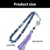Elegant Prayer Beads Rosary Bracelet Prayer Bracelet Glass Texture Beads Bracelet Suitable for Various Occasions