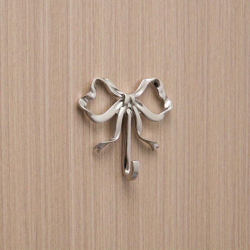 1PC Metal Wall Bow Hook Living Room Bathroom Entrance Decoration Light Luxury Wardrobe Alloy Hook