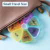 Cute 7-Day Pill Organizer with Large Compartments – Transparent Daily Medication Box for Travel, Pill Storage