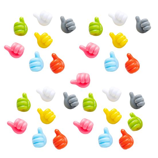 20/30/50Pcs Self Adhesive Cable Clips Key Holders Simple Installation Wide Application Thumbs-Up Hooks Wall Organizer
