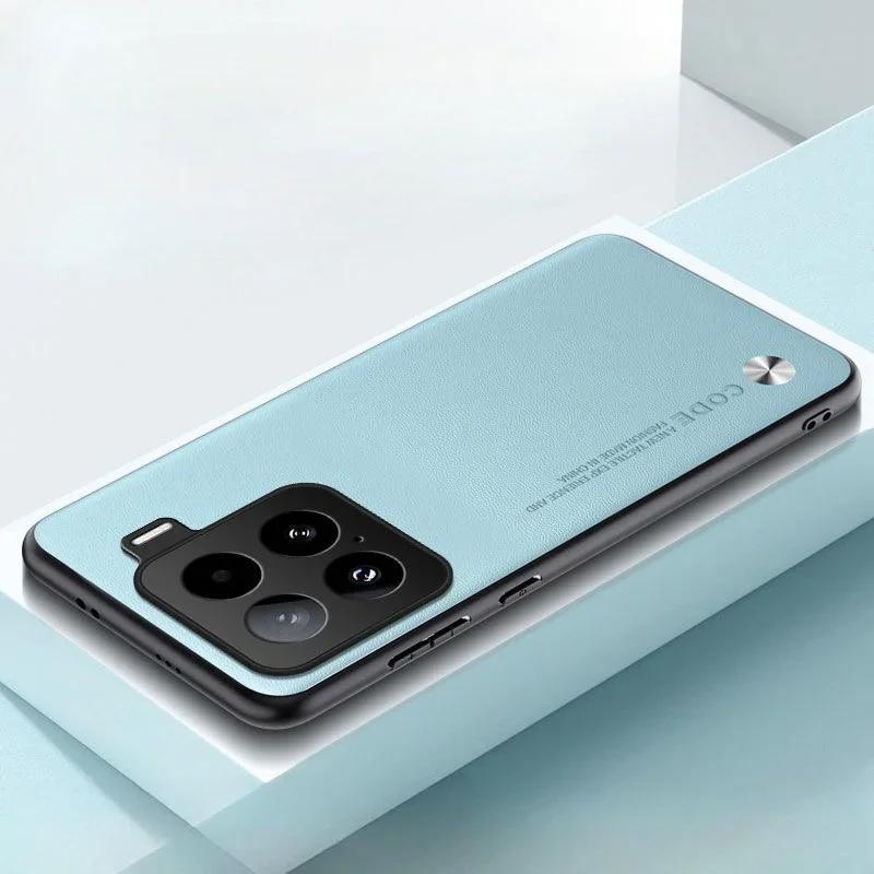New PU Leather Matte Case For Xiaomi 15T Pro 14T Pro Silicone Thin Soft Shookproof Bumper Cover For Xiaomi 15 Pro Poco M7 4G