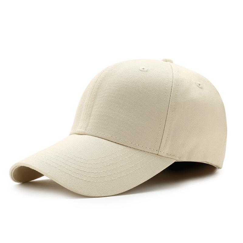 Cotton Hat Trendy Baseball Cap Black Autumn and Winter Women's Solid Color Hard Top Versatile Women's Light Board Cap