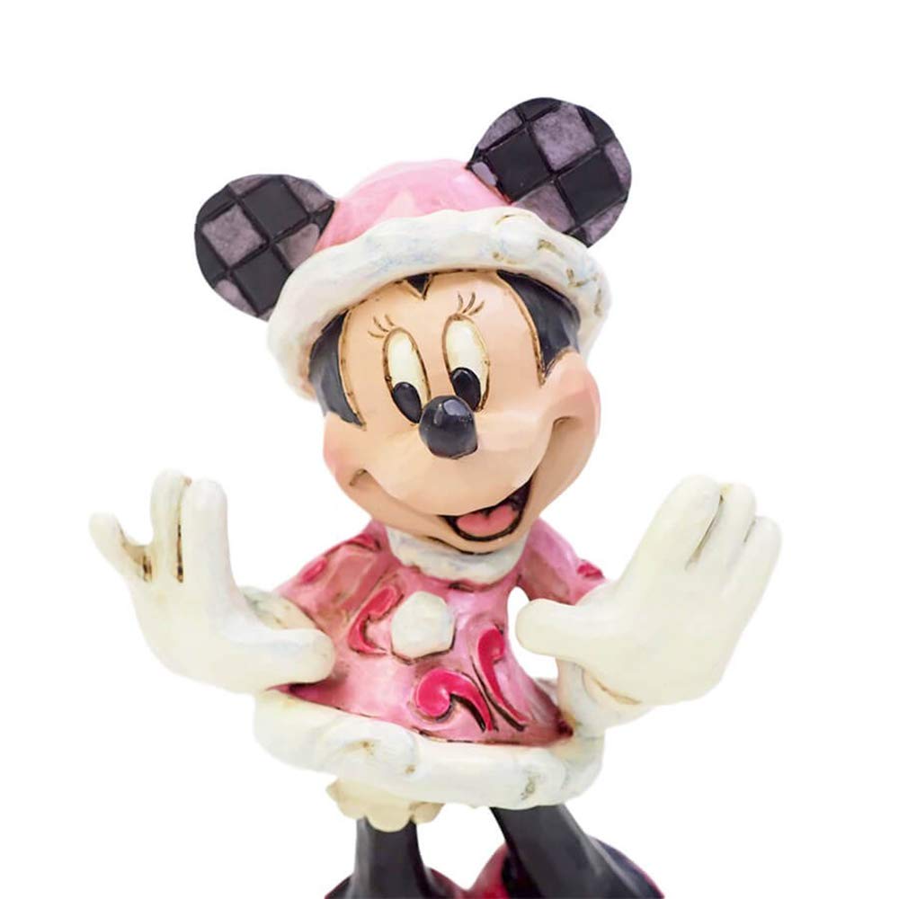 Enesco Minnie Wonderful Christmas Figurine, Disney Traditions, 6002843, W7 X H11.7 X D4.4cm [Parallel Import]