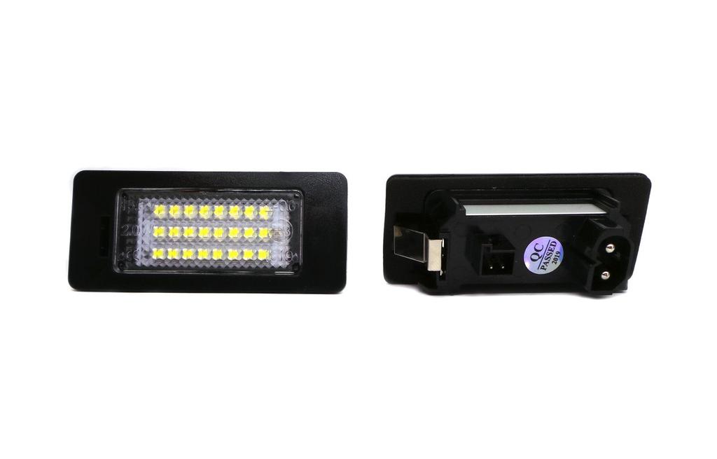 LED License Plate Lights 2x650lm, Set of 2 Compatible with BMW, 12V, Off-Road