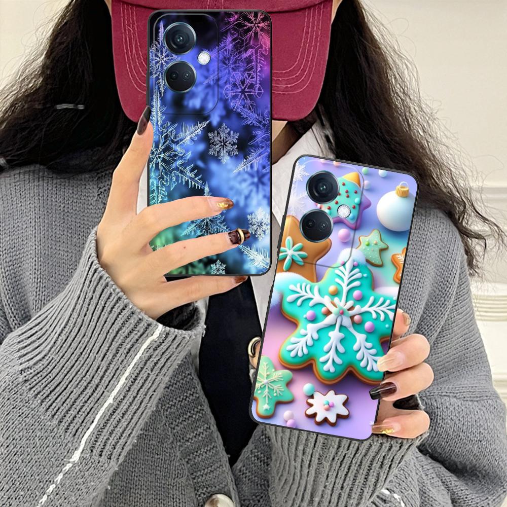 Winter Snowflake Mobile Cell Phone Case for OPPO Find X9 X8 X7 X6 X5 X3 X2 Plus S Pro Ultra Lite Colorful Printing Cover Luxury