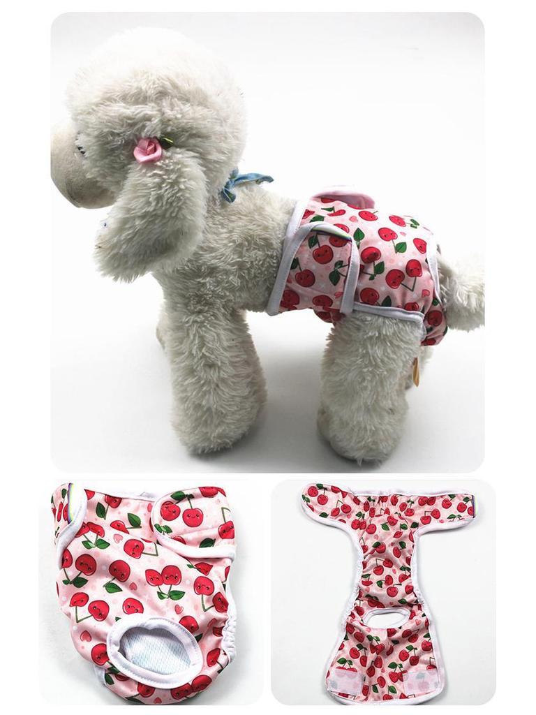 Pet Printed Anti-Harassment Menstrual Diapers for Female Dogs