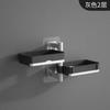 Rotating Wall Hanging Soap Rack Thickened Self Draining Soap Holder for Bathroom Shower Organization
