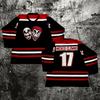 Wicked Clownz Insane Clown Posse Maglia da Hockey Psicopatica Unisex Regalo per Fan T-shirt a Manica Lunga con Scollo a V Stampa 3D