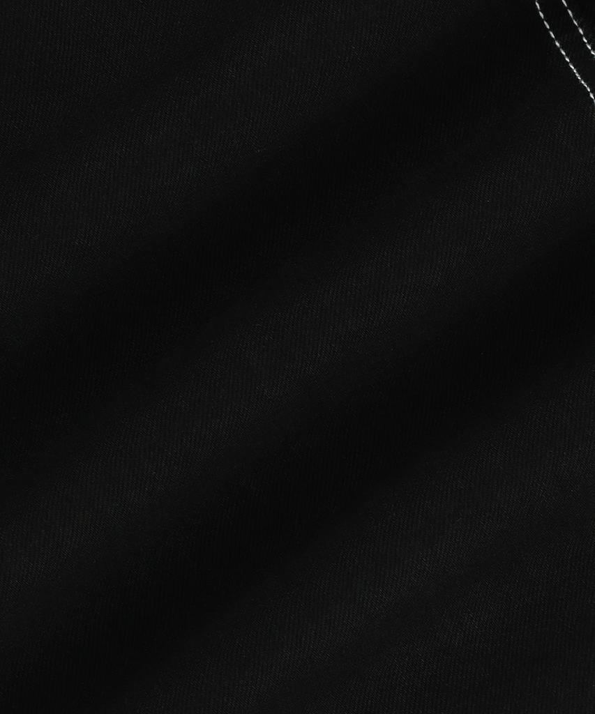 Brown Balloon Denim Pants - Black