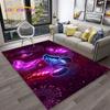 3D Luxury Dream Butterfly Flower Carpet Rug for Home Living Room Bedroom Sofa Doormat Decor,Kid Play Area Rug Non-slip Floor Mat