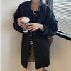 Korean Chic Retro Spring Stand Collar Long Sleeve Mid-Length Trench Coat for Women