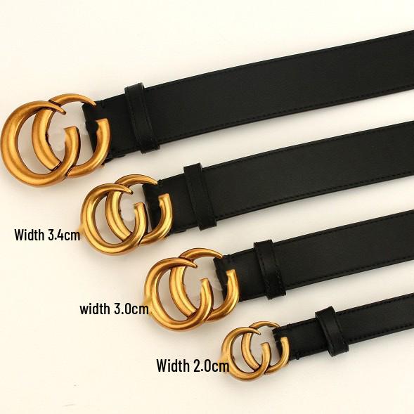 Curea de Lux Dublu G din Piele de Vacă: Modă Unisex Design Versatil